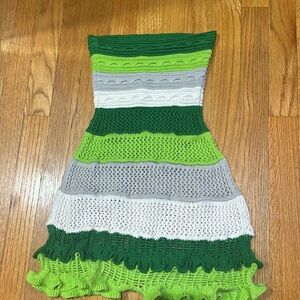 Worn once green knit dress